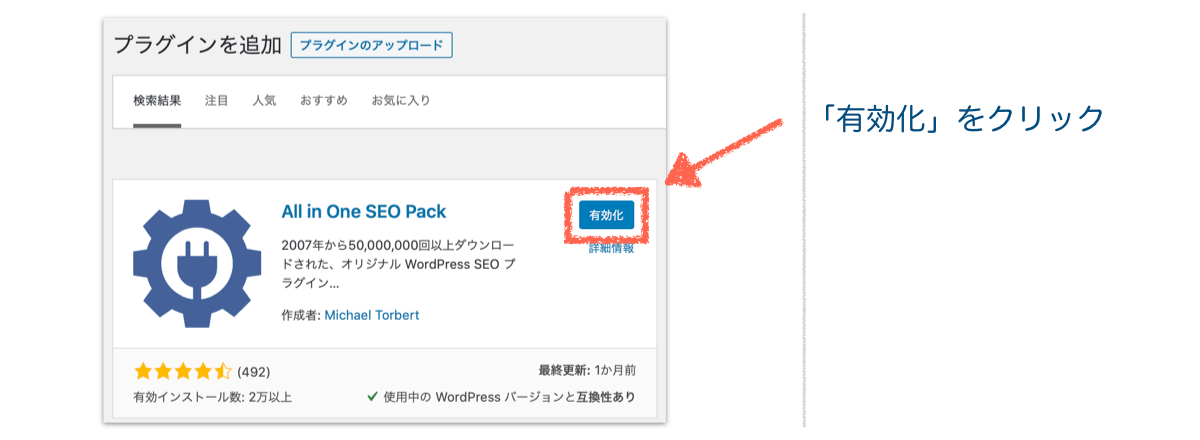 all-in-one-seo-packの有効化